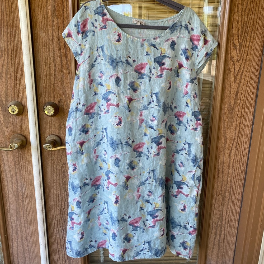 Colorful linen dress